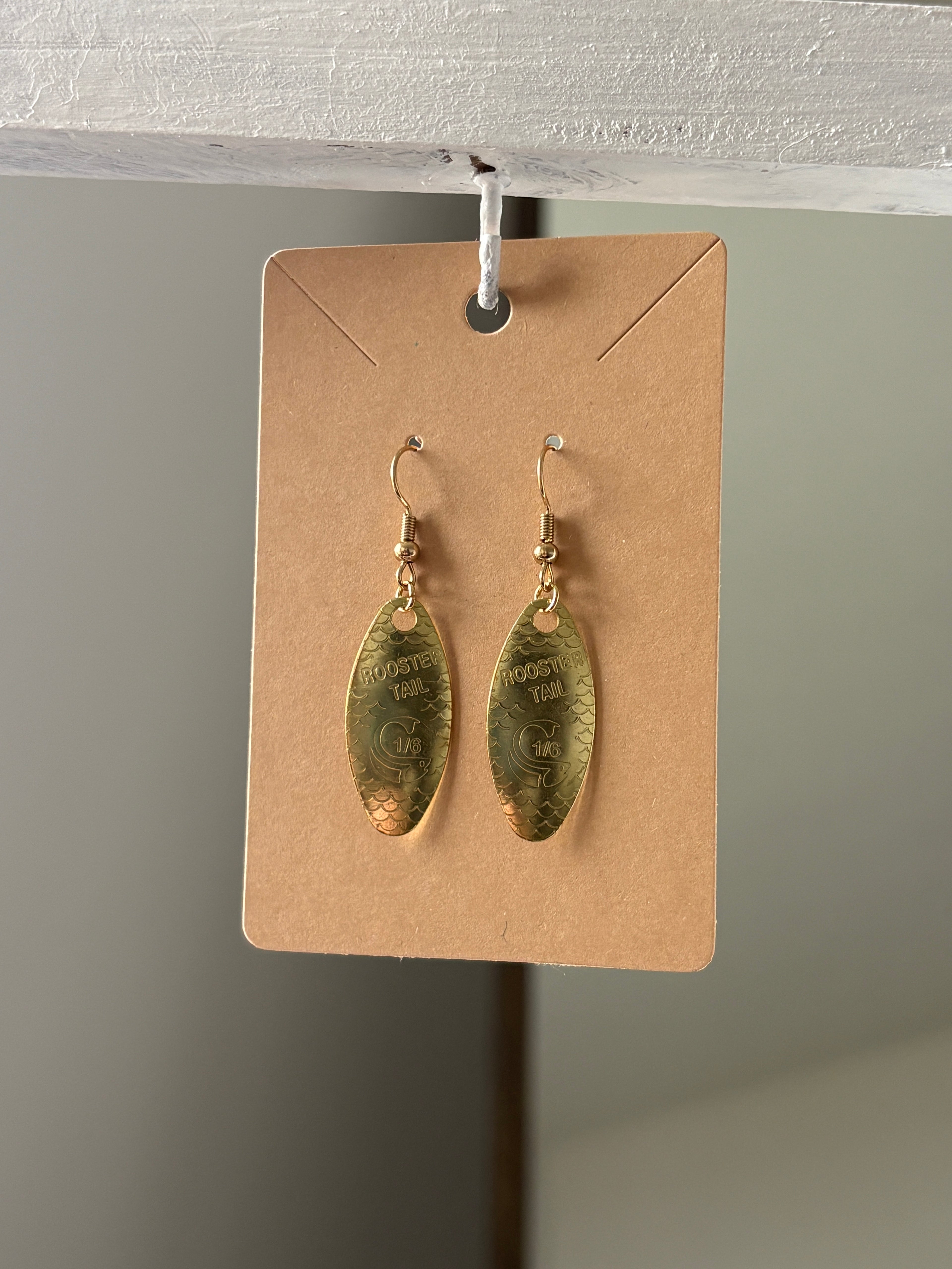 Rooster Tail Lure Earrings
