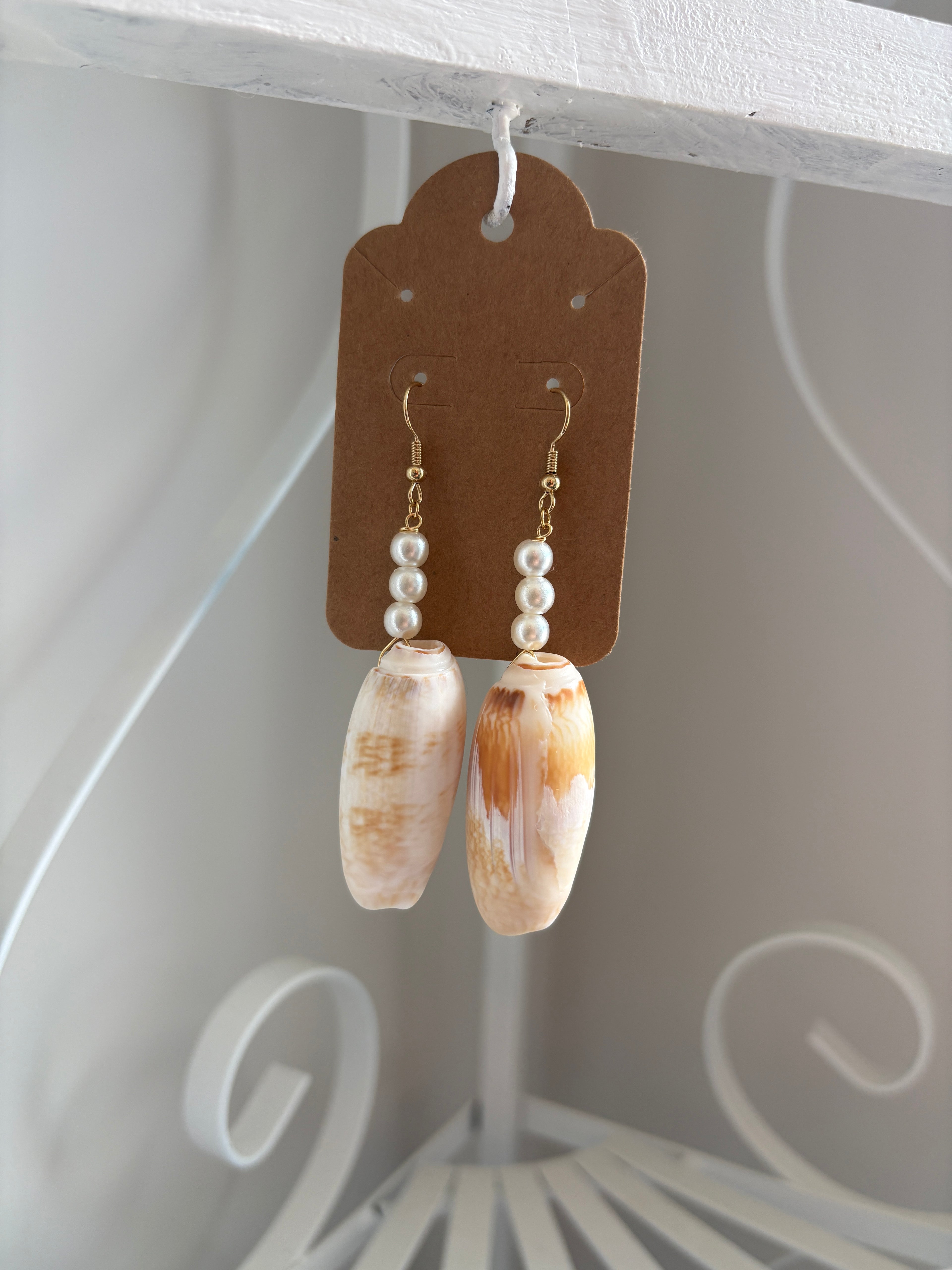 Florida Olive Shell Earrings