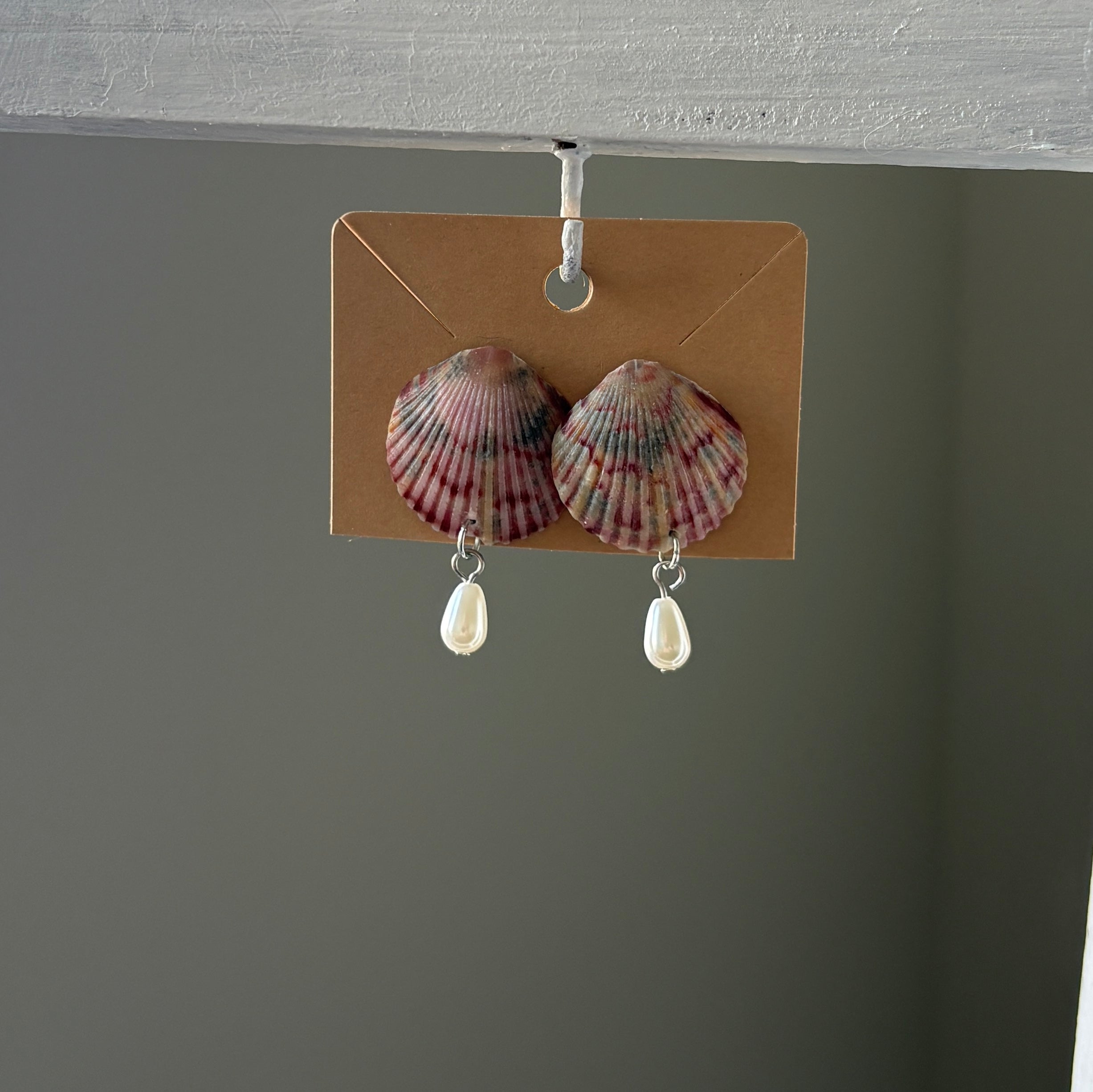 Florida Scallop Shell Stud Earrings