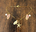 Florida Coquina Shell Charm Bracelet