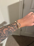 Broken Turkey Wing Shell Bracelet