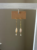 Florida Olive Shell Dangle Earrings